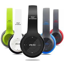 P47 Wireless Bluetooth Headphones – Foldable Stereo Headset with Mic
