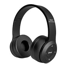 P47 Wireless Bluetooth Headphones – Foldable Stereo Headset with Mic