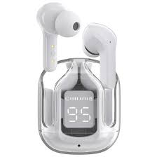 Air 31 TWS Transparent Earbuds – High Bass, Smart Display, Bluetooth 5.3