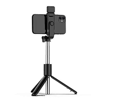 4-in-1 Wireless Selfie Stick Tripod with Light & Bluetooth Remote (70cm)